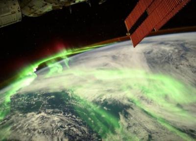 شکوه شفق قطبی از منظر ایستگاه فضایی بین المللی